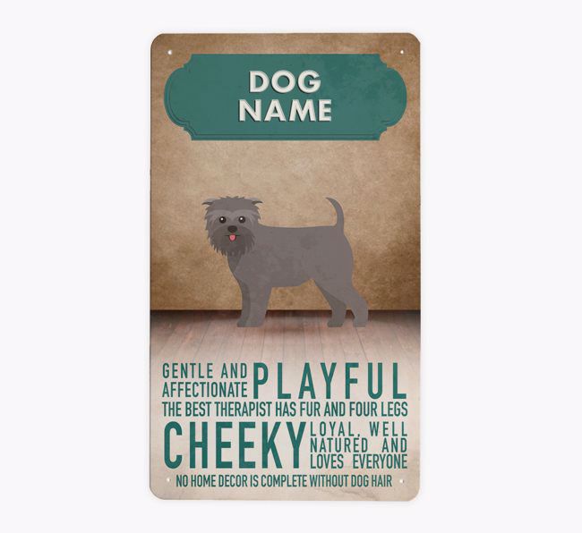 Vintage Traits: Personalised {breedFullName} Metal Sign